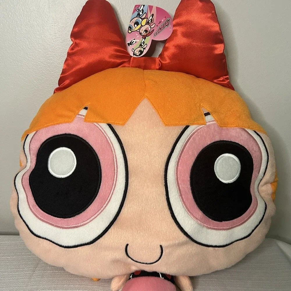Powerpuff Girls Giant Face Pillow‎ Set 3 Blossom Bubbles Buttercup NWT Y2K 2000s